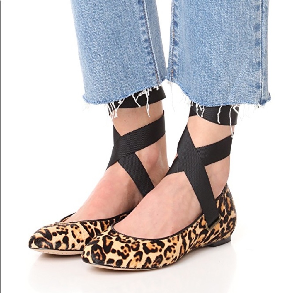 DONATED- NWT 100% Calf Hair Leather sole Flats